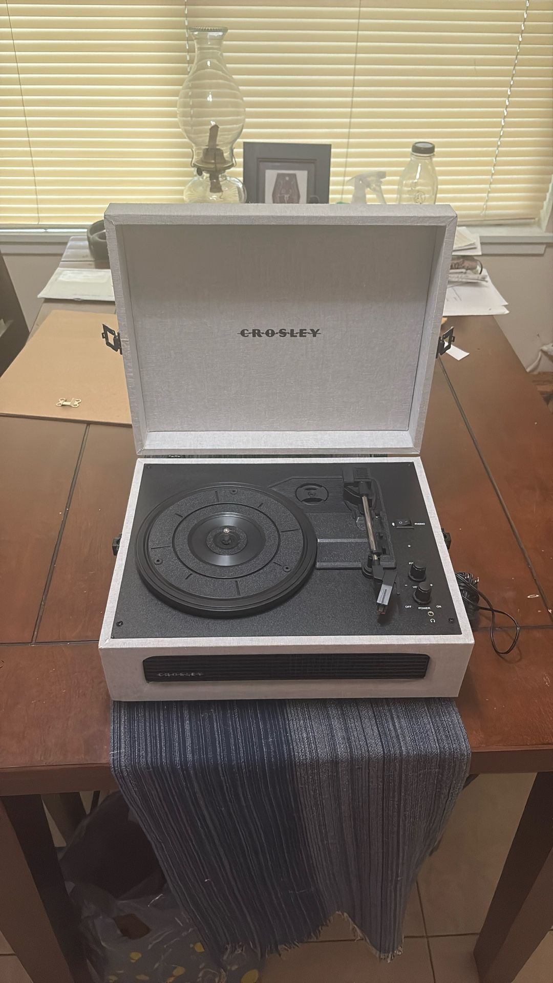 Crosley Voyager Vinyl Record Player with Speakers and Wireless Bluetooth
