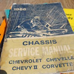 1966 Chevy Service Manual Book Impala Corvette Chevy II  Chevelle