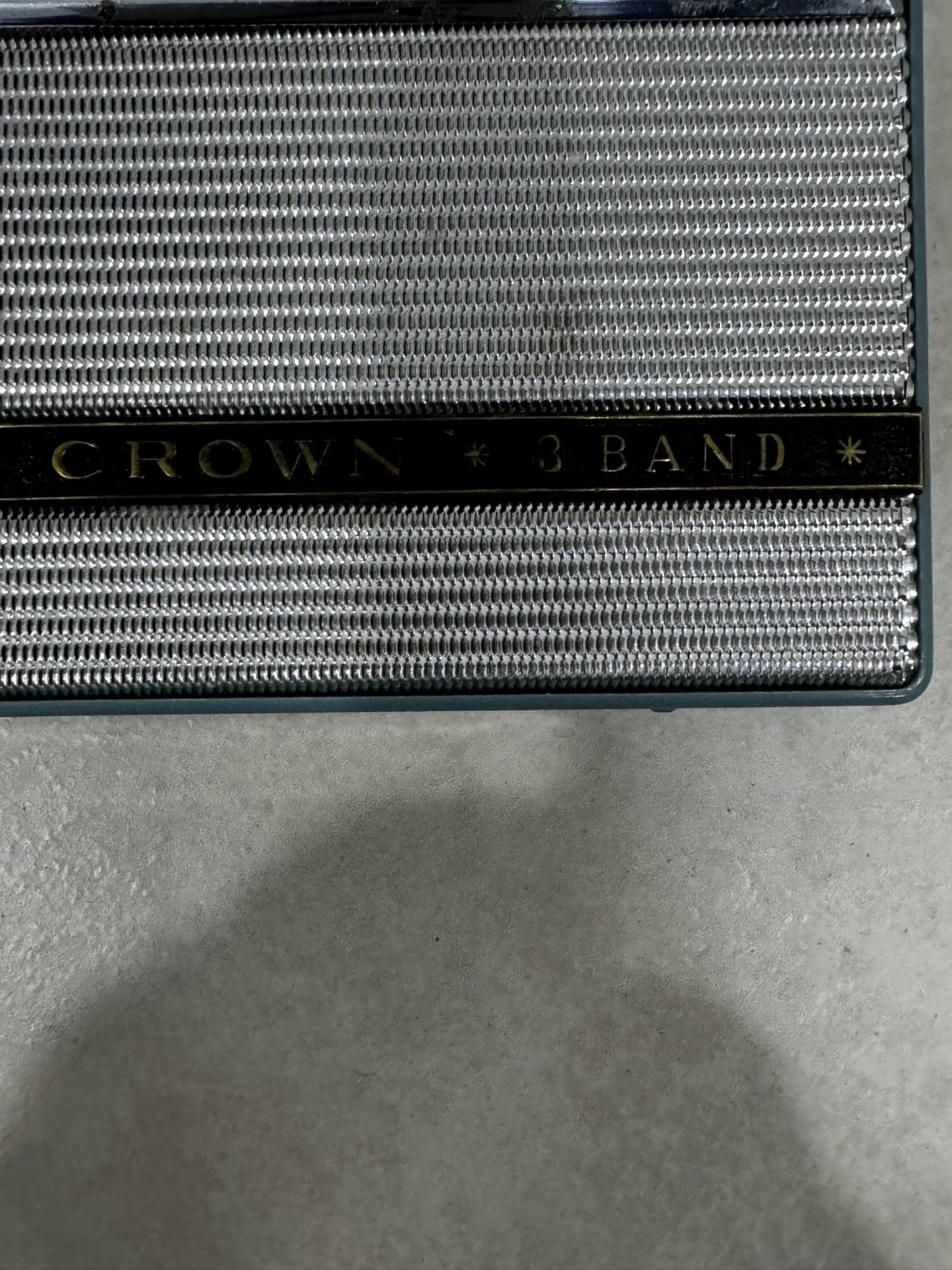 Vintage Crown TR 805 - 8 transistor Radio In As Shown Condition Working.