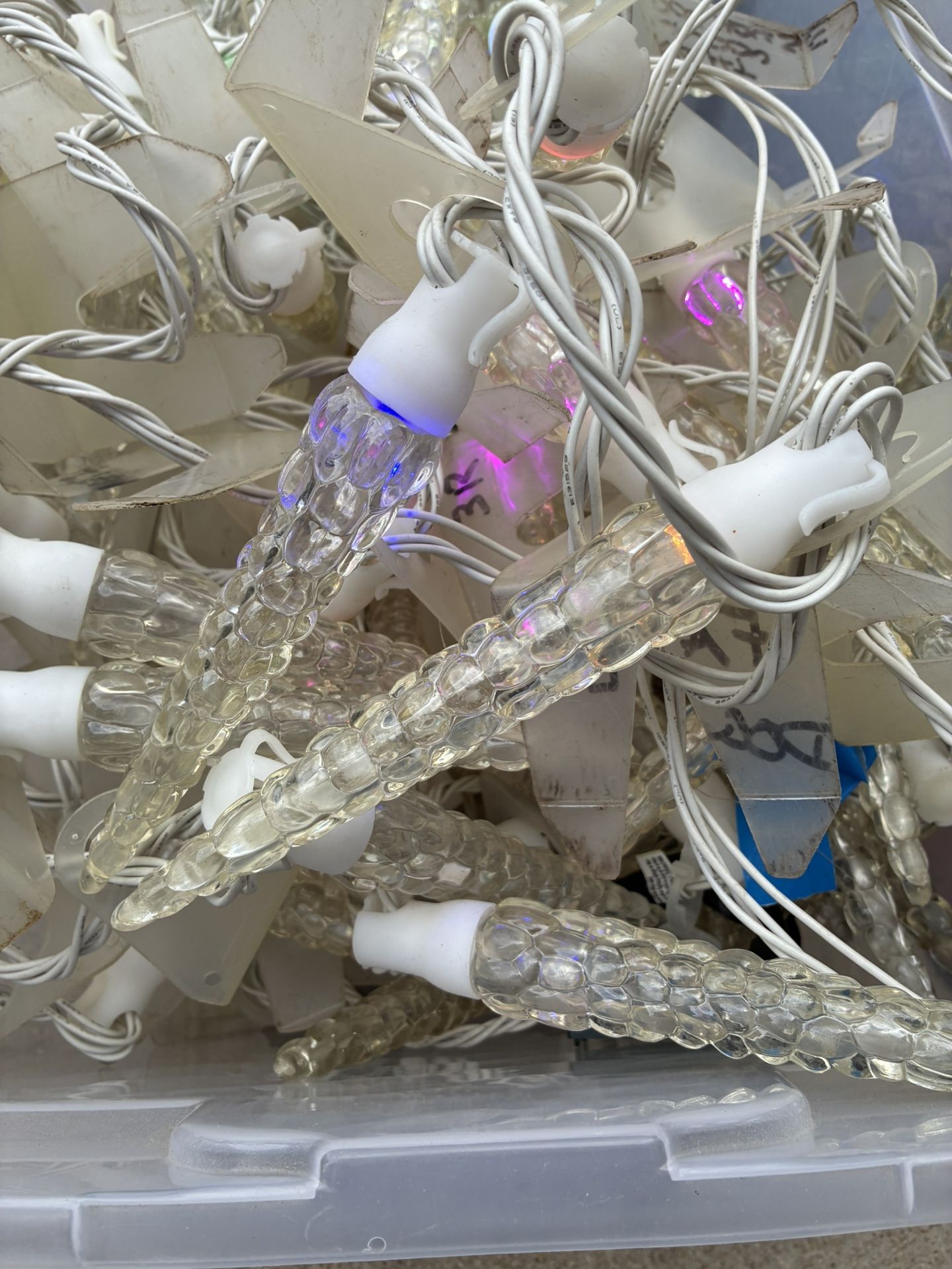 Box Of Icicle Holiday Lights