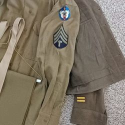 World war II wool military Jacket pants hat ser.. see all pictures to complete the description. See our other great vintage art antiques jewelry Sport