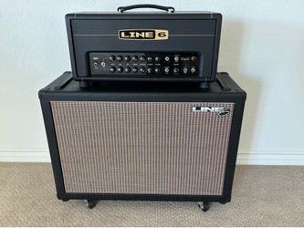 Line 6 Bogner DT25 guitar Head and 2x12 speaker cabinet