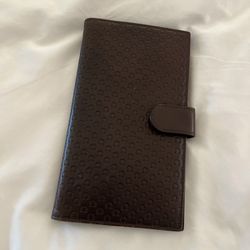 Omega Leather Bi Fold Flip Wallet