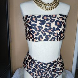 Two Piece Leopard print Bikini 