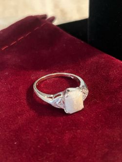 10k white gold ring