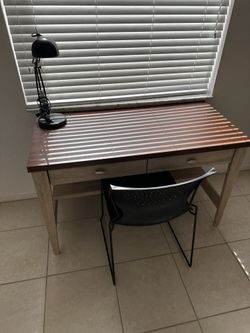 Wooden Desk Two Drawers