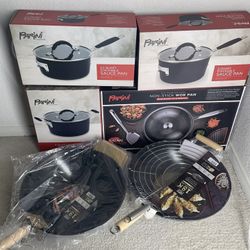 Brand New Pots Pans Woks Cookware Lot