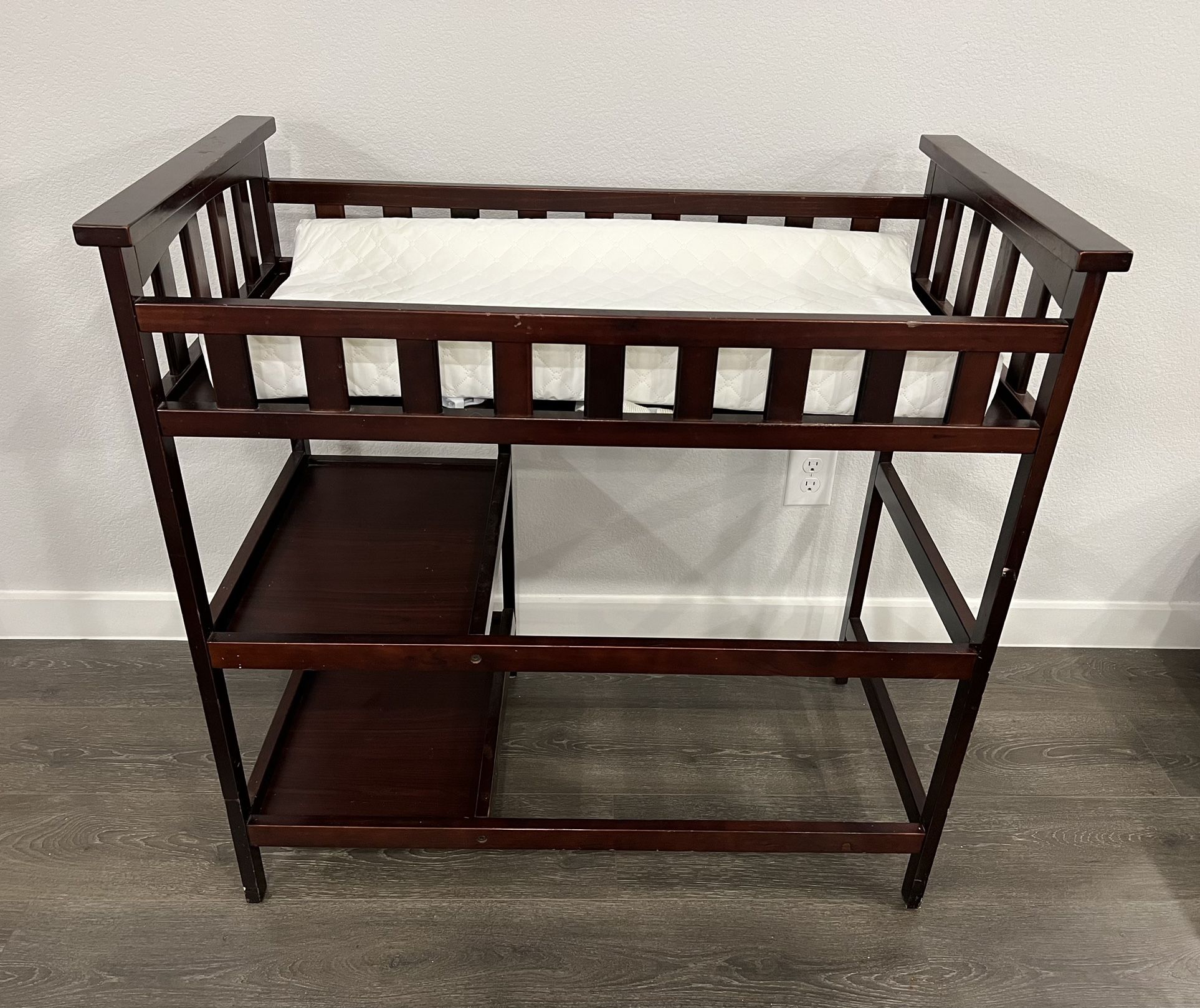 Changing Table With Changing Pad Espresso Cherry