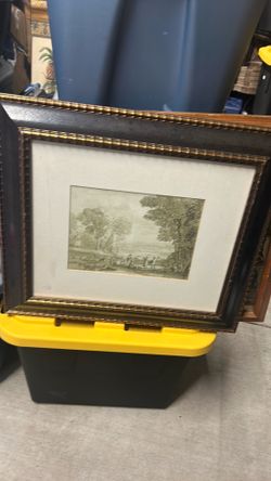 Vtg Art framed