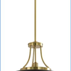 18.9” Industrial Farmhouse Chandelier | Black & Gold Nordic Ceiling Light