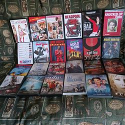 Variety  Of Dvds And A Colby Dvd Player
