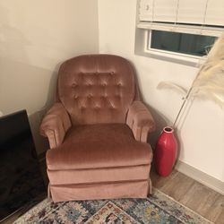 Blush Pink Accent Chair