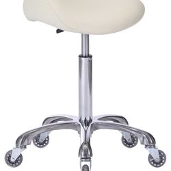 FRNIAMC Professional Saddle Stool (Beige)