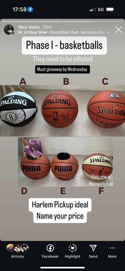 NBA Used Basketballs & Basketball Planters
