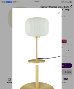 Modway Reprise Glass Sphere Table Lamp