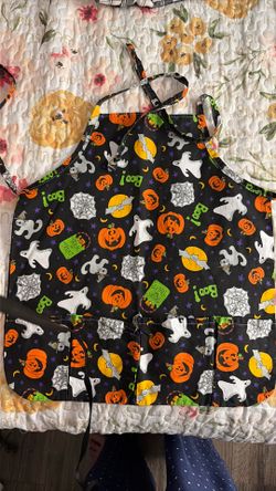 Halloween Print Kitchen Apron Kids