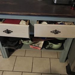 Desk / Table With Drawers 