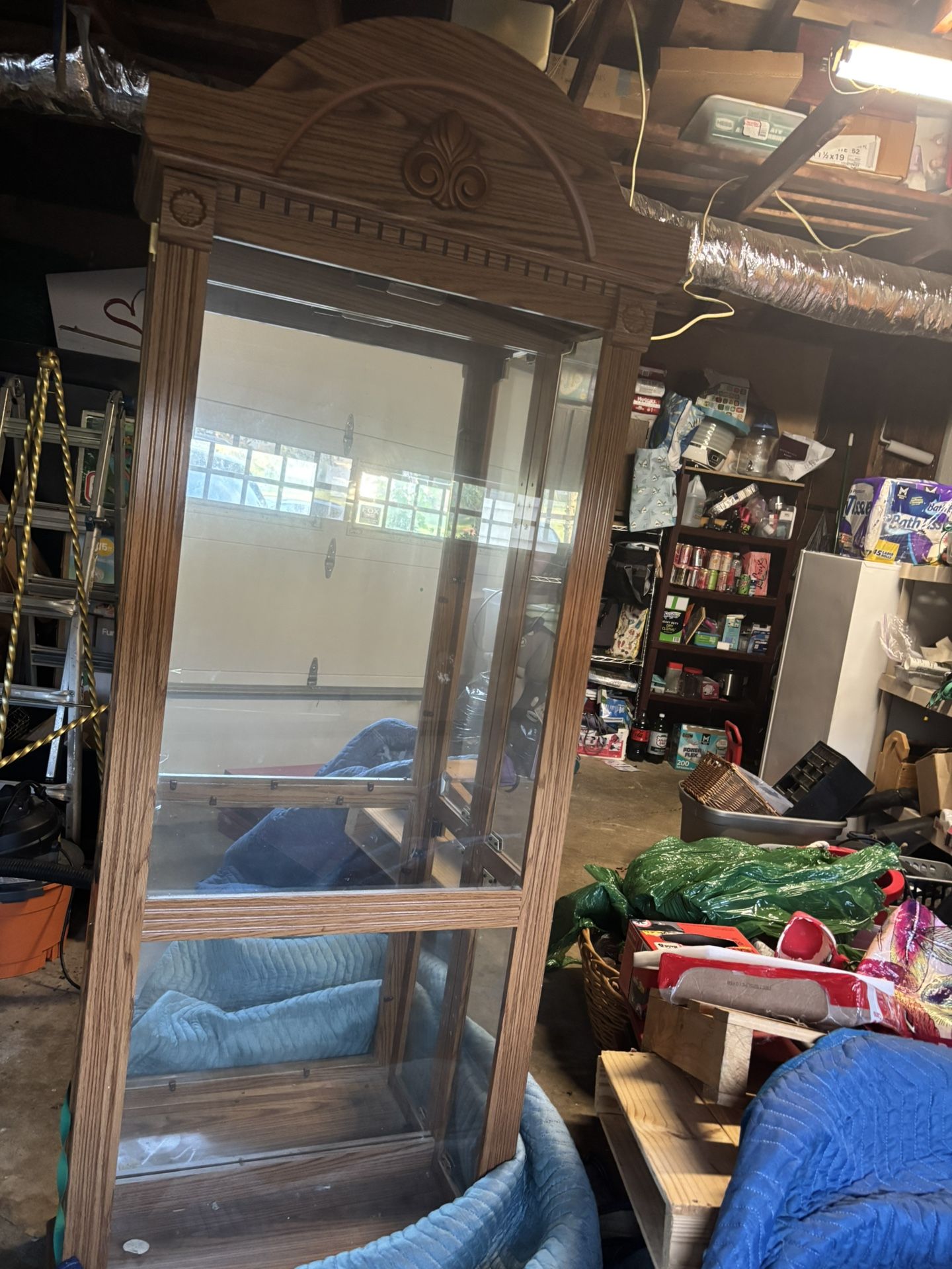 Glass curio cabinet
