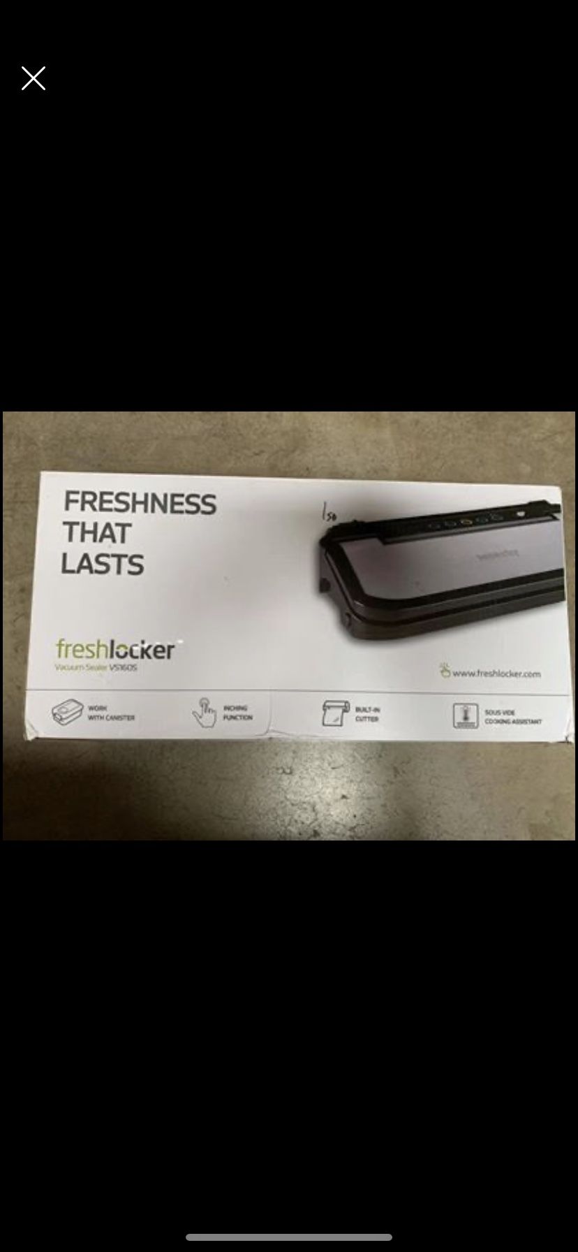 Freshlocker vacuum sealer food storage