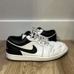 Black and White Jordan 1 Lows