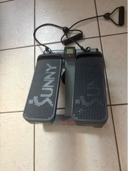 Stair stepper with resistance bands