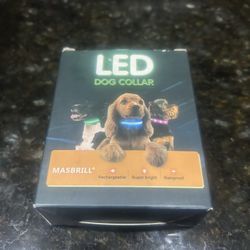 Led Light Dog Collar New Rechargeable 