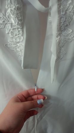 Wedding Dress Vneck Plus Size Thumbnail