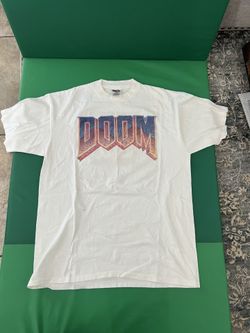 Vintage Doom Shirt t-Shirt ID software Logo XL big Box PC Game