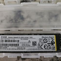 512GB NVMe Western Digital