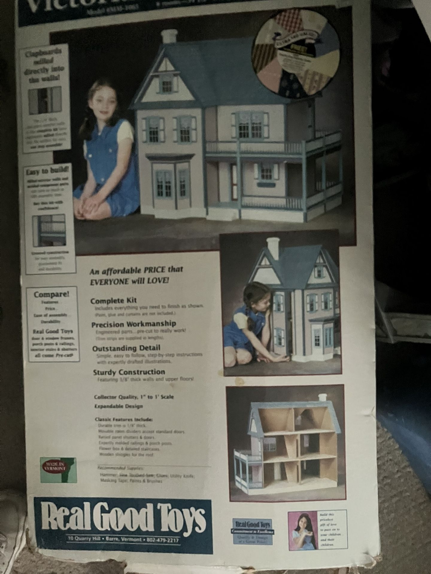Victoria’s Farmhouse Dollhouse Kit