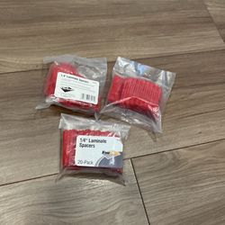 1/4 laminate spacers