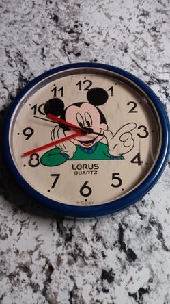 Mickey Mouse Collectors Disney Item Lorus Quartz Wall Clock