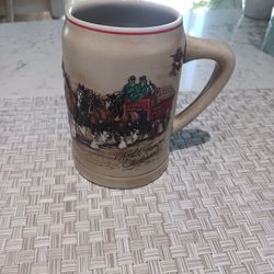Vintage Holiday Clydesdale Stein