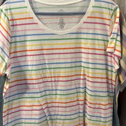 Women’s St John’s Bay Rainbow Tshirt