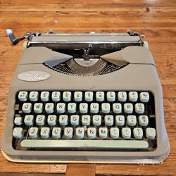 Professionally Serviced 1955 Hermes Rocket Typewriter With Case