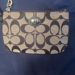 Vintage coach wristlet 