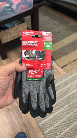 Milwaukee Cut Level 6 Work Gloves Size M