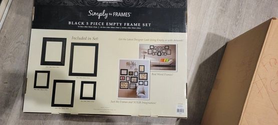 Black 5 piece empty frame set - never opened 