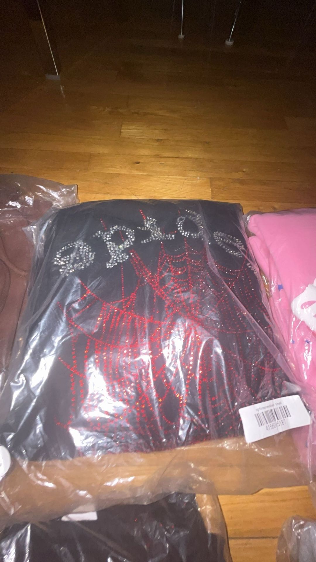 Sp5der Hoodie  With Rhinestones