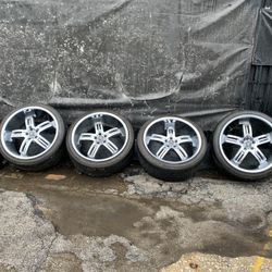 22” Wheels Rims Tires $600