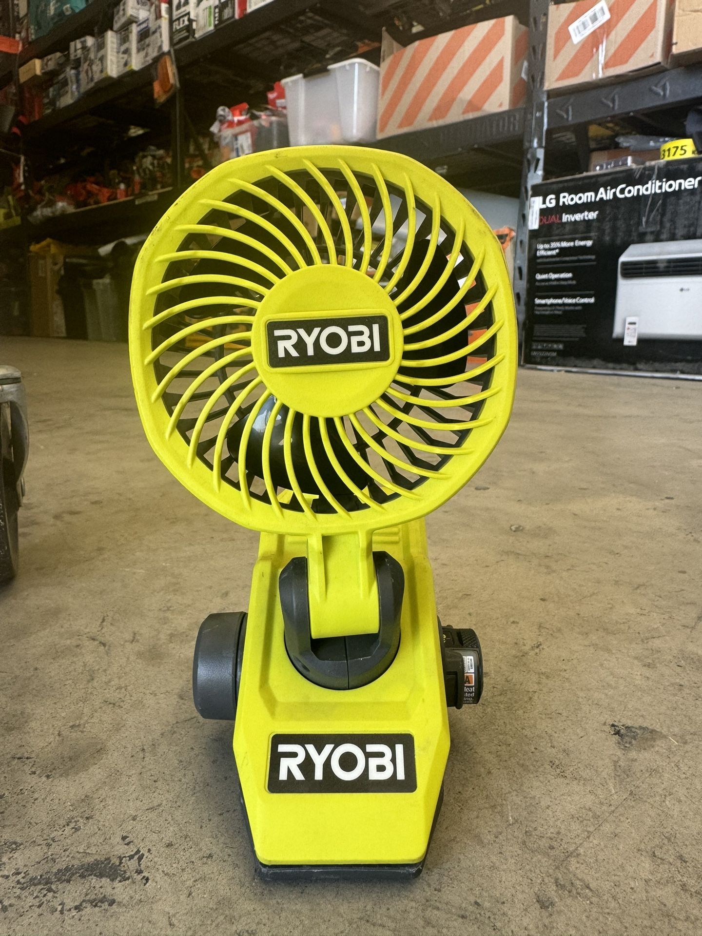 RYOBI USB Lithium Clamp Fan Kit with 2.0 Ah USB Lithium Battery