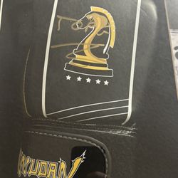 Andrew Tate TOPG  Signed Autographed Mark Of A Champion Wudan Boxing Glove Cash Or Bitcoin Only