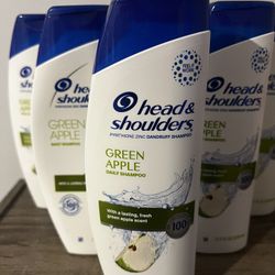 6 Head And Shoulders Shampoo Bottles Full Unused