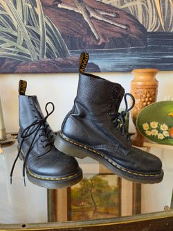 Dr. Martens AirWair Black Leather Lace-Up Boots