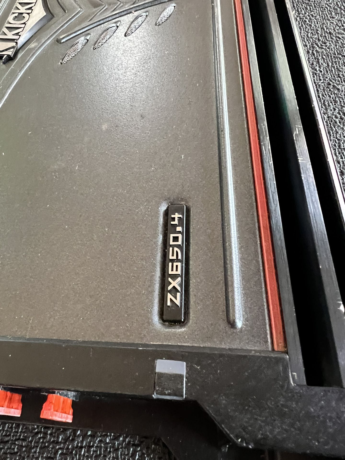 Kicker ZX 650.4. Rare. Old-school power for Sale in Houston, TX