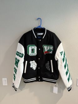 OFF- WHITE Leather Jacket 