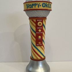 HTF Hallmark Happy-Okee Hamster Voice Changing Microphone  Tested And Works