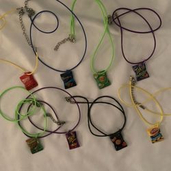 Lot of 8 snack-themed necklaces