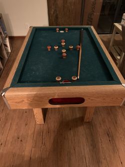 Solid slate bumper 4’ pool table