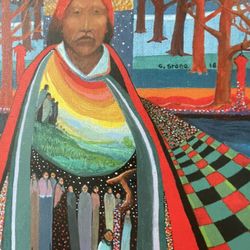 Native American Print On Canvas 